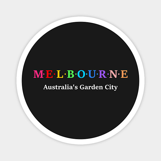 Melbourne, Australia Magnet by Koolstudio